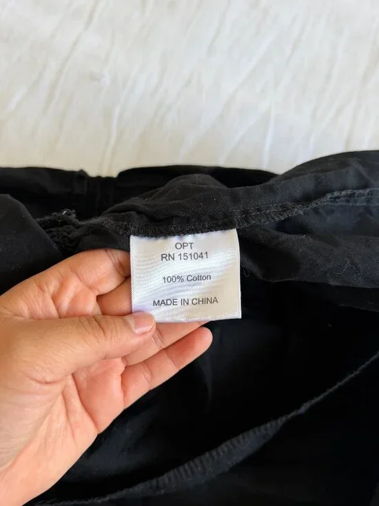 OPT Black square neck puff dress (sz S/M) - Picture 9 of 11